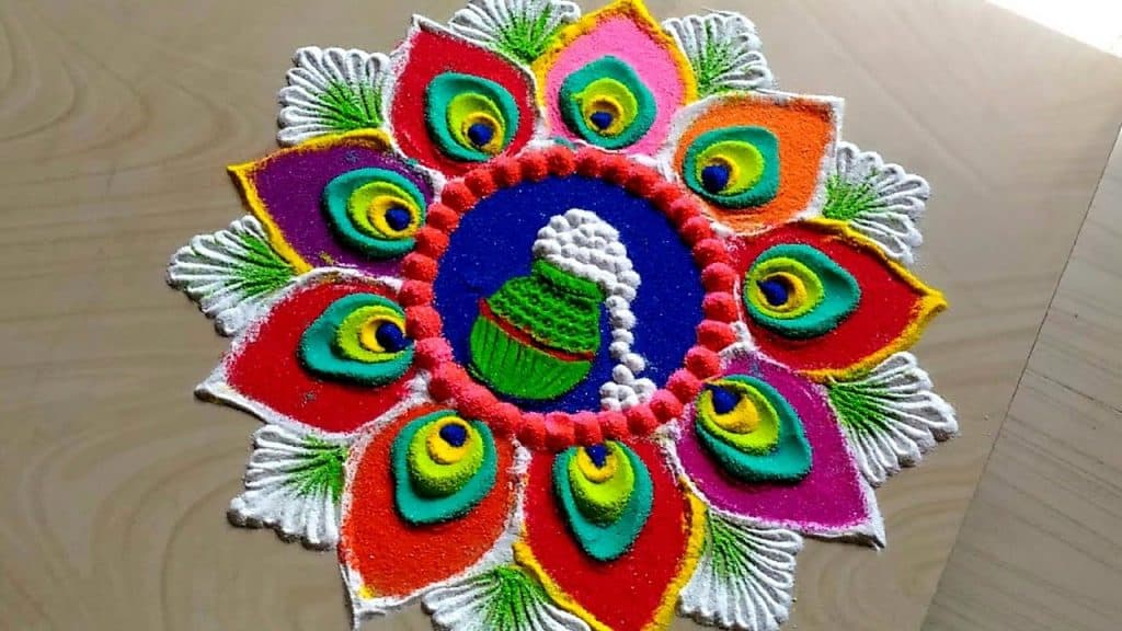 Attractive Deepawali rangoli Happy Diwali Shayari in Hindi | Diwali Wishes in Hindi