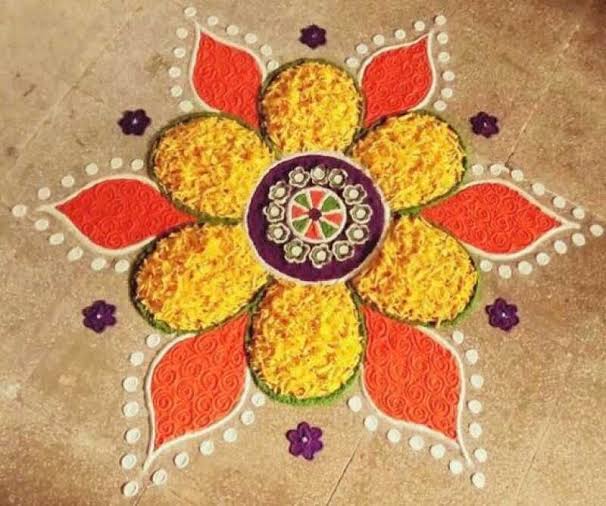 Attractive Deepawali rangoli Happy Diwali Shayari in Hindi | Diwali Wishes in Hindi